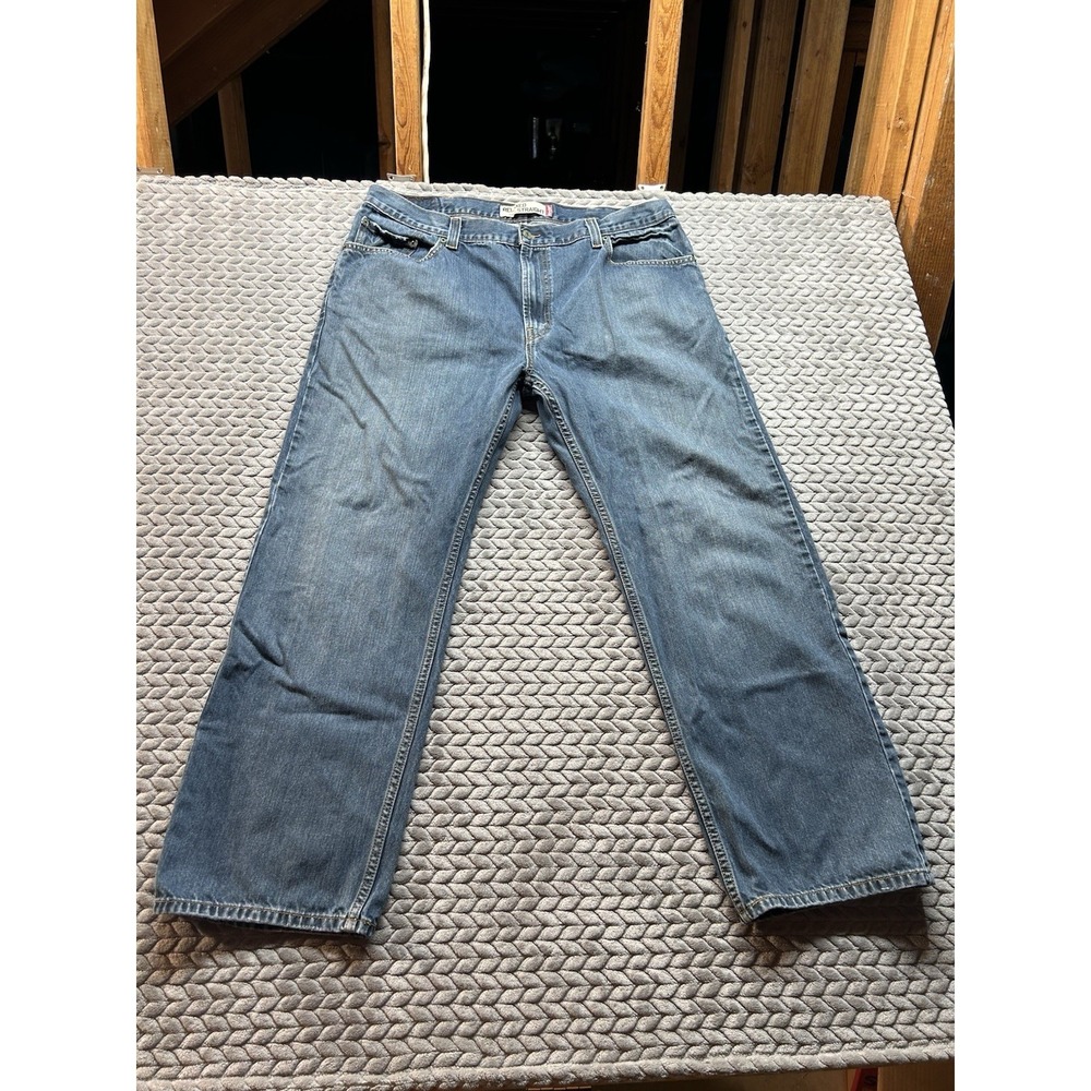 Levi's 559 Relaxed Straight Jeans Mens 38x30 Light Wash Denim Cotton